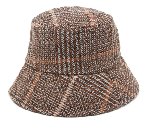 Piluso Sombrero Cloche Pied De Poulle Escocés Hombre Mujer