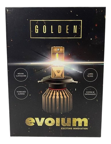 Focos Led Evolum Golden 9007 22000 Lumenes 60w