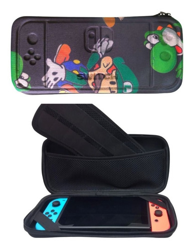 Case Bolsa Estojo Nintendo Switch Mario Bros+ Pelicula Vidro