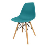 Silla De Comedor Desillas Eames, Estructura Color Azul Océano, 1 Unidad