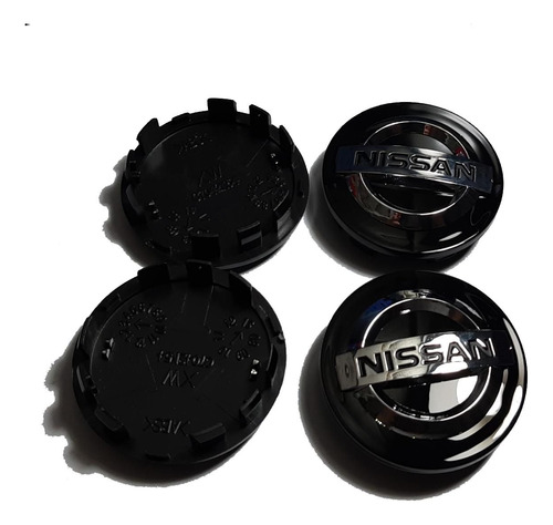 Tapa Emblema Compatible Con Aro Nissan 54mm (juego 4 Unids) Foto 3