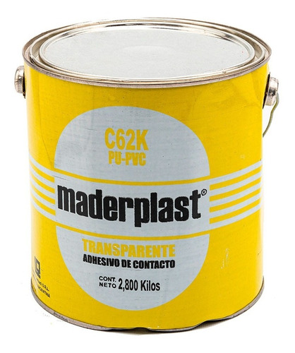 Adhesivo De Contacto Maderplast C62k Para Pu/pvc X 2.8 Kg