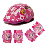 Kit Segurança Infantil Capacete+joelheira+cotoveleira Tam M