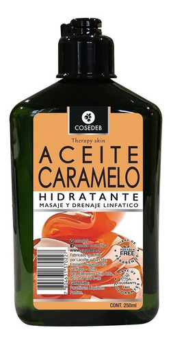 Aceite De Masajes Y Drenaje Caramelo 250 Ml Therapy Cosedeb