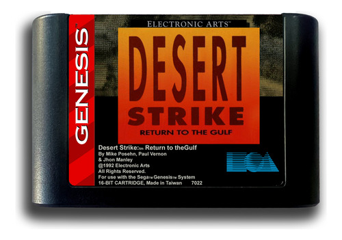 Cartucho De Megadrive Novo Desert Strike