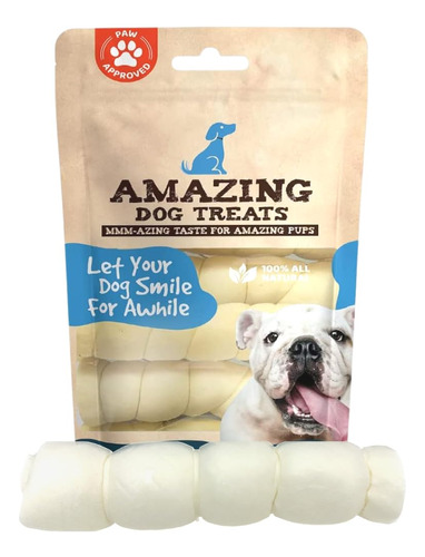 Amazing Dog Treats - Rollos De Mejillas De Ternera (10 Pulga