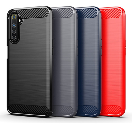 Funda Tpu De Fibra De Carbono Para Realme 6