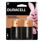 Pilha Alcalina D2 Grande Duracell Com 2 Unidades 1,5v