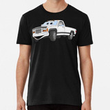 Remera Blanco Pick Up Truck Cartoon Algodon Premium