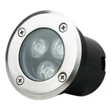 Spot Balizador Luminária Led Piso Chão Deck Branco Frio 3w