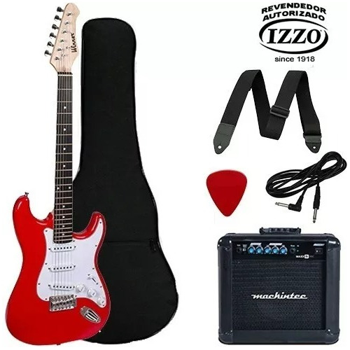 Kit Guitarra Strato Stratocaster+ Bag + Cabo + Palheta + Nf