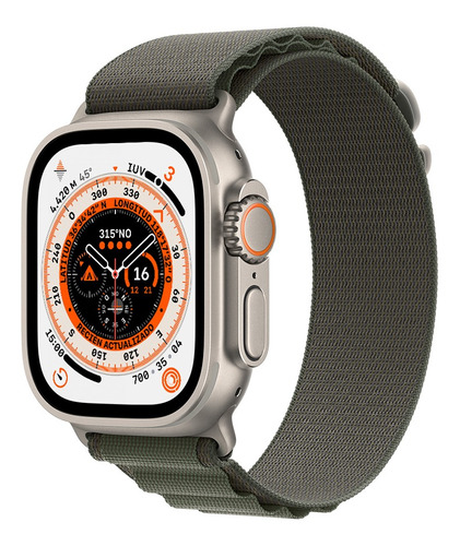 Apple Watch Ultra Gps + Celular - Caja De Titanio 49 Mm - Correa Loop Alpine Verde - M