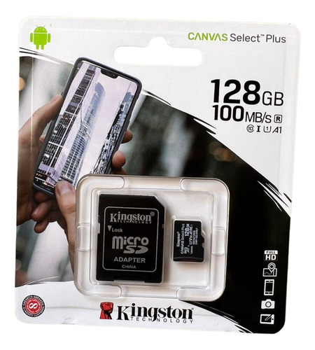 Cartão De Memoria Full Hd Para Câmeras Ip Wifi 128gb 100mb/s