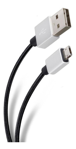 Cable Elite Usb Reversible Micro Usb 1 Metro Steren Color Negro