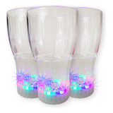 6 Pza Vaso Plástico Duro Reutilizable De Fiesta Con Luz Led