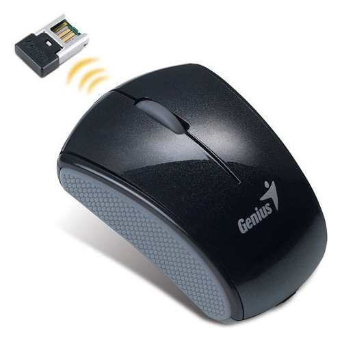 Mouse Genius 900s Inalambrico Ultra Pequeño Negro Gris