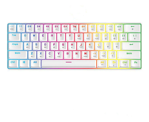 Teclado Mecânico Bluetooth 60% De Modo Duplo Leorqeon S61