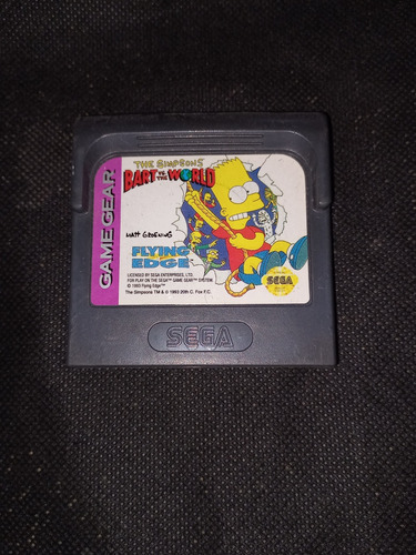 Juego Sega Game Gear The Simpson  Bart Vs The World