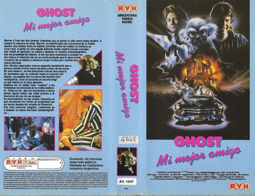 Ghost Mi Mejor Amigo Vhs Hollywood Monster 1987 Español