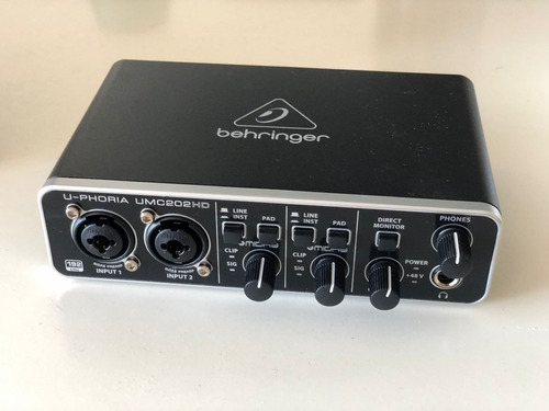 Interfase De Audio Usb - Behringer - U-phoria Umc202hd 