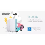 Qnap Ts-251d-2g Nas De 2 Bahías Con Cpu Intel® Celeron® J400