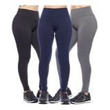 Kit 6 Legging Academia Dança Cós Alto Básica Revenda