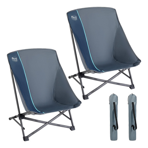 Silla De Camping Plegable Ligera Para Adultos, Asiento Bajo