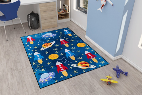 Tapete Infantil Bouti Antiderrapante 1,00x1,4m - Galaxia