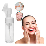 Frasco Pump Espumador Porta Sabonete Escova Silicone Limpeza Facial Skin Care 100ml - Marianopole