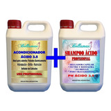 Bidon Crema Ácida +  Shampoo Ácido Profesional 5 Litros Cada