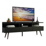 Mueble Para Tv Madesa Londres Hasta 65'' Color Negro