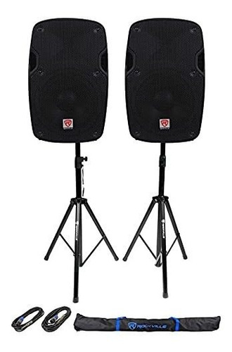 2) Rockville Spg84 8 Pasiva 800w Dj Pa Altavoces De 4 Ohmios