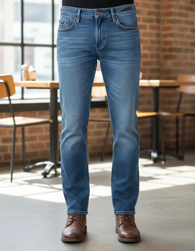Jeans Silver Plate Crotch Mod. 180901 Hombre