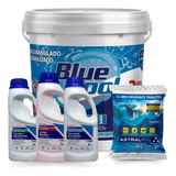 Kit Cloro Blue Pool 10kg Fluidra + 02 Tablete + Produto Aux.