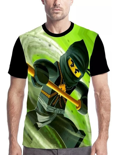 Camisa Camiseta Personalizada Anime Ninjago Art Hd 04