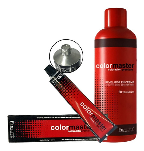 24 Tinturas Fidelite Colormaster X 60g + 2 Oxidantes S/c 