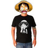   Camiseta Monkey D. Luffy One Piece Anime 100% Algodão