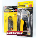 Crimpeadora Kamasa+pelacable+rollo 20mts Coaxial+15 Conector