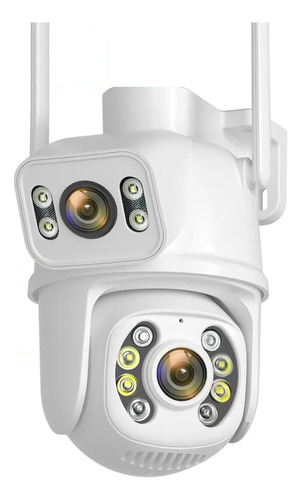  Camara De Seguridad Exterior Doble Lente App Icsee