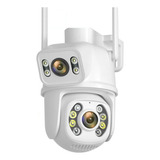  Camara De Seguridad Exterior Doble Lente App Icsee