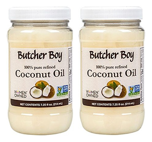 Aceite De Coco Butcher Boy | 100% Puro Refinado | 7.25 Fl Oz