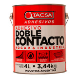 Cemento De Contacto Tacsa Adhesivo Hogar Industria X 4 Lts.