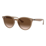 Anteojos De Sol Ray-ban Rb4305 Standard Con Marco De Propionato Color Gloss Beige, Lente Brown Degradada, Varilla Gloss Beige De Propionato