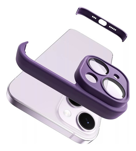 Capa Case Smart Bumper Hprime Roxa Para iPhone 13