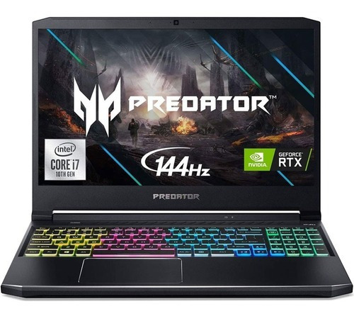 Notebook Acer Predator Helios I7 10ma 16gb Ssd Rtx2060 144hz