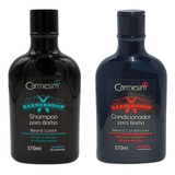 Kit Shampoo E Condicionador Para Barba 170ml - Carmesim