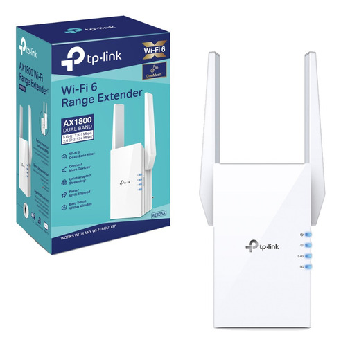 Repetidor Rede Wifi Tp-link Re605x Ax1800 Onemesh Dual Band