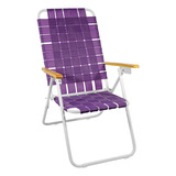 Reposera Sillón 4 Pos. Cinta Caño Pintado 7/8 Reforzado Ct