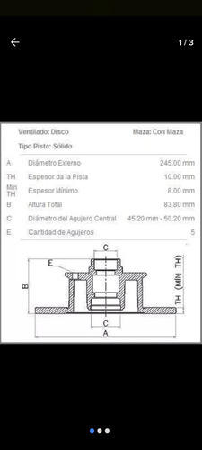 Discos Freno Juego  Trasero Con Maza Audi A4 94/.. Foto 3