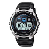 Reloj Casio Ae-2000w Digital Hora Mundial Sumergible 200m